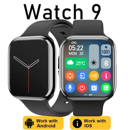 Smartwatch ultra 9 Unissex Apple Watch NFC Chamada BT